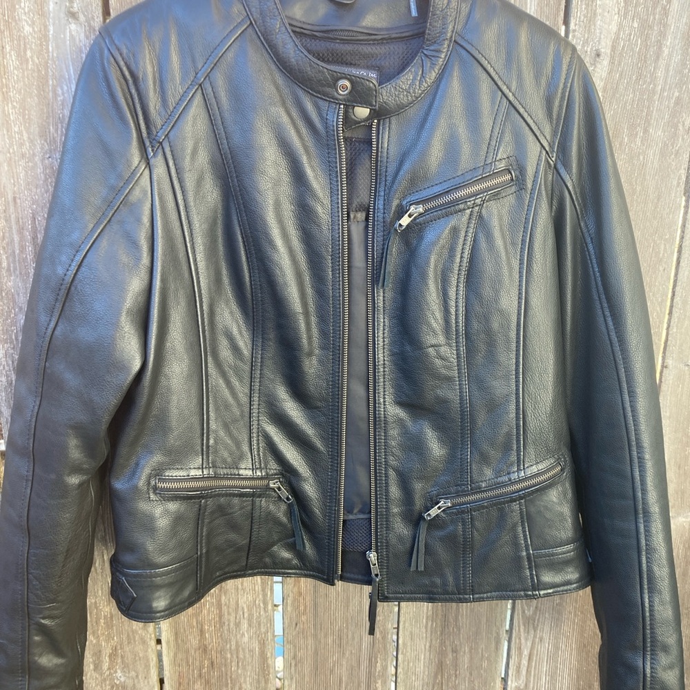 Authentic Riding Gear Leather Motorcycle Jacket
